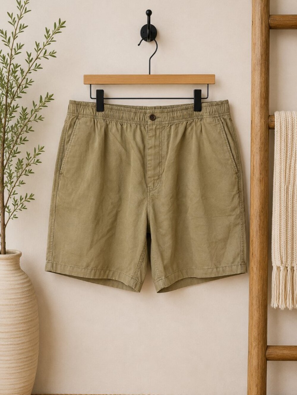 J.Crew Men’s Cotton Linen Khaki Shorts XXL CH204